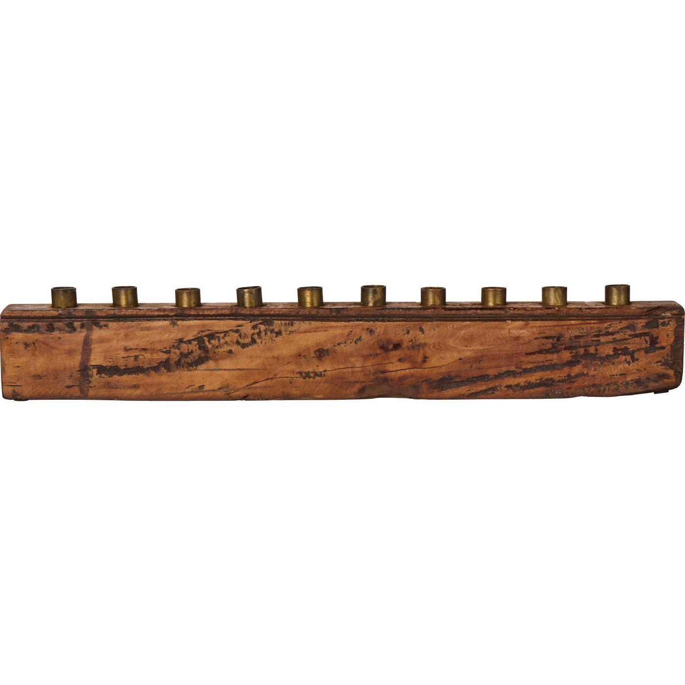 Portacandela in legno - Pezzo unico