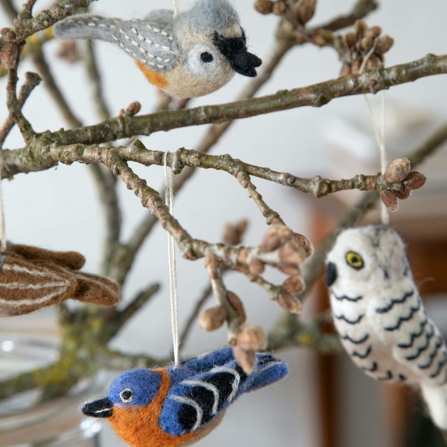 Uccellino blu/arancio - Decorazioni