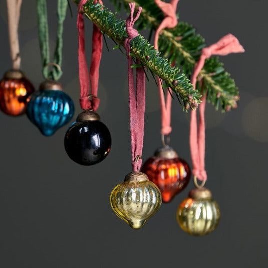 Mini palline - Blu notte - Decorazioni natalizie