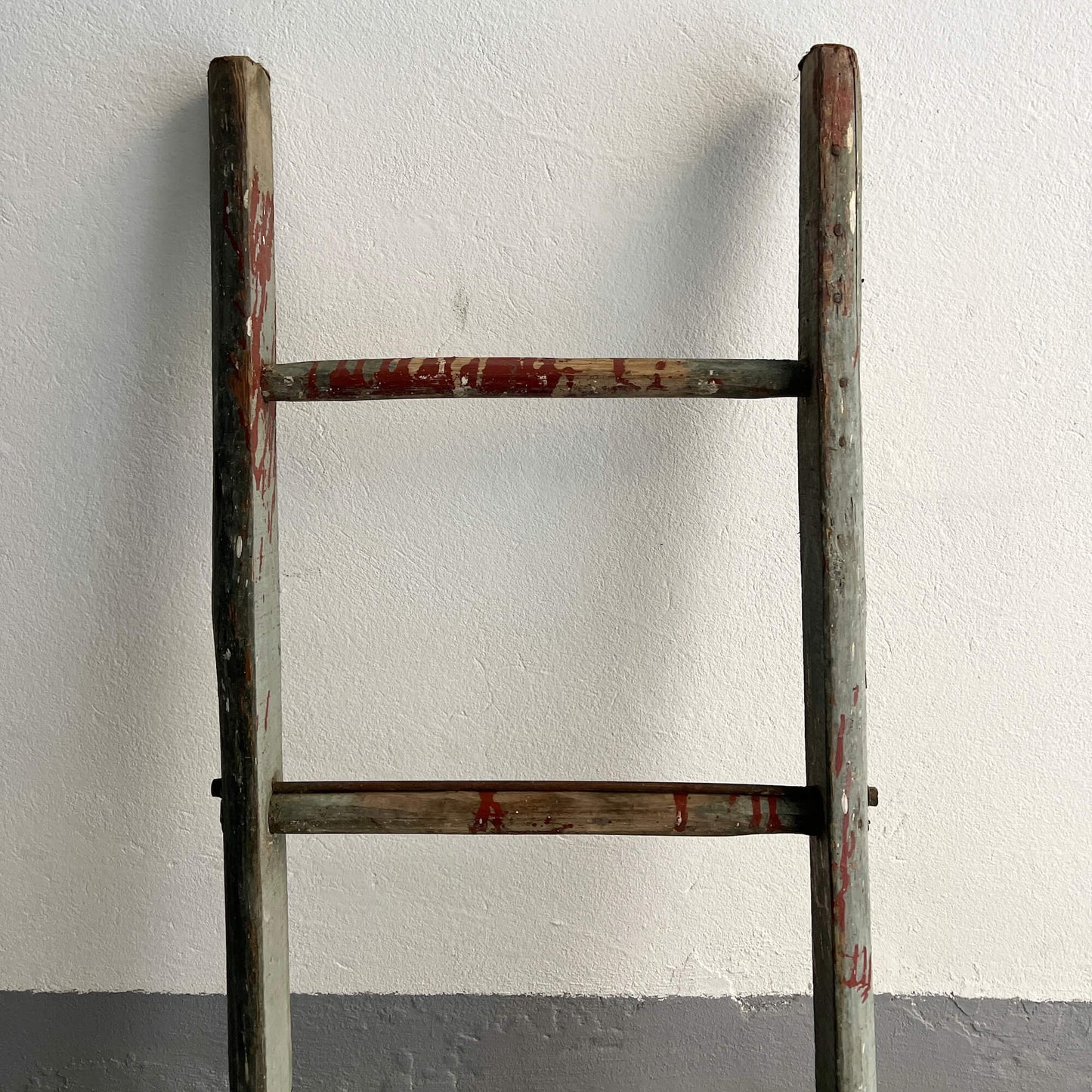Blue ladder - 3 rungs - Vintage