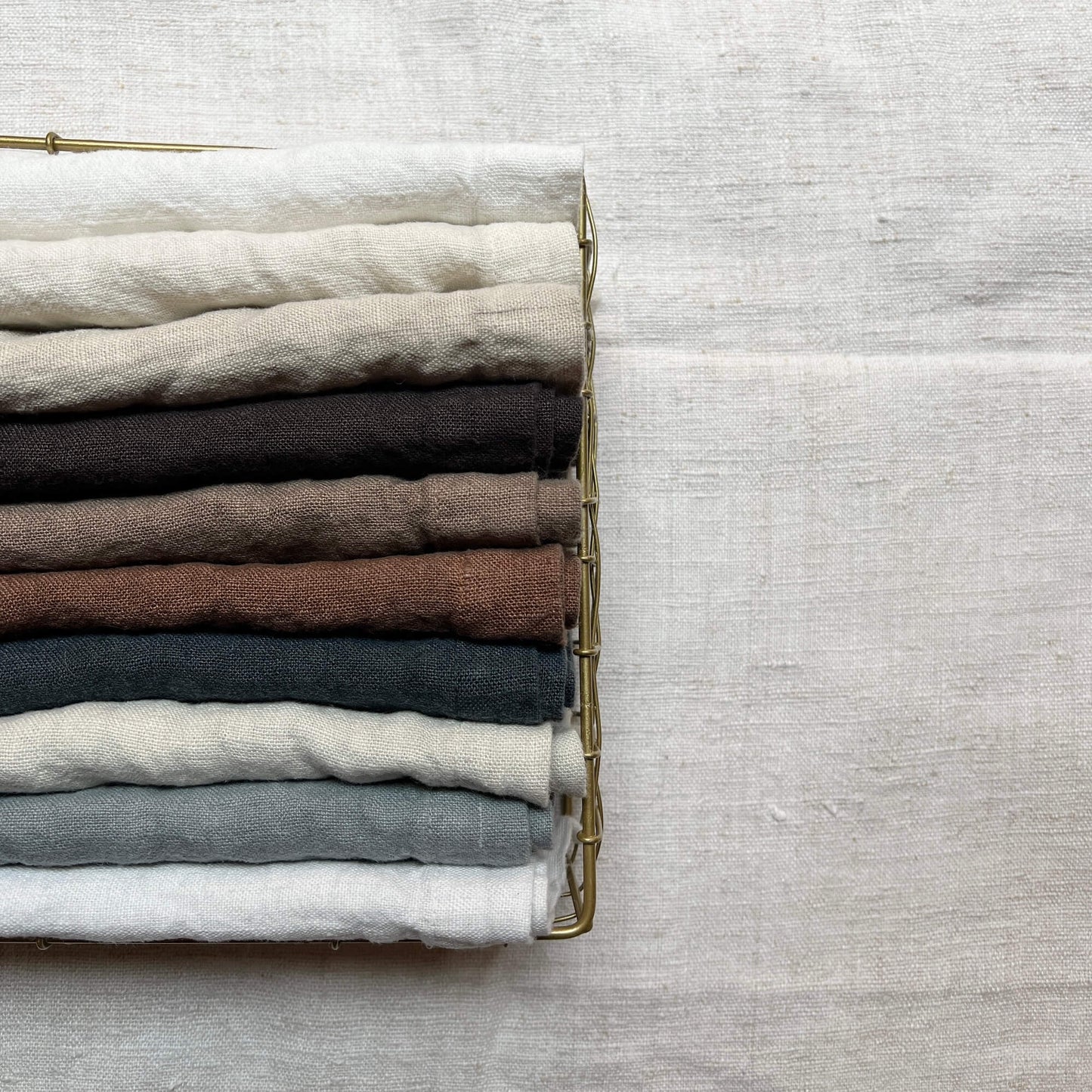 Napkins 39x39 - Borders & Frames - La Fabbrica del Lino