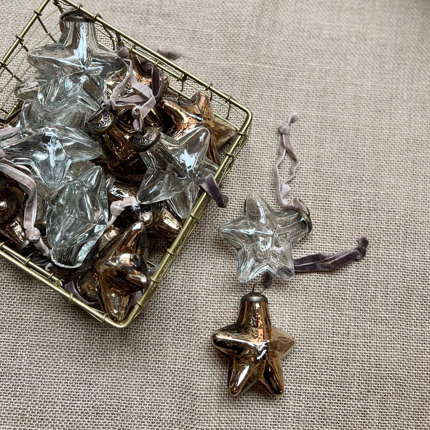Stella - Trasparente & Oro - Decorazioni Natale