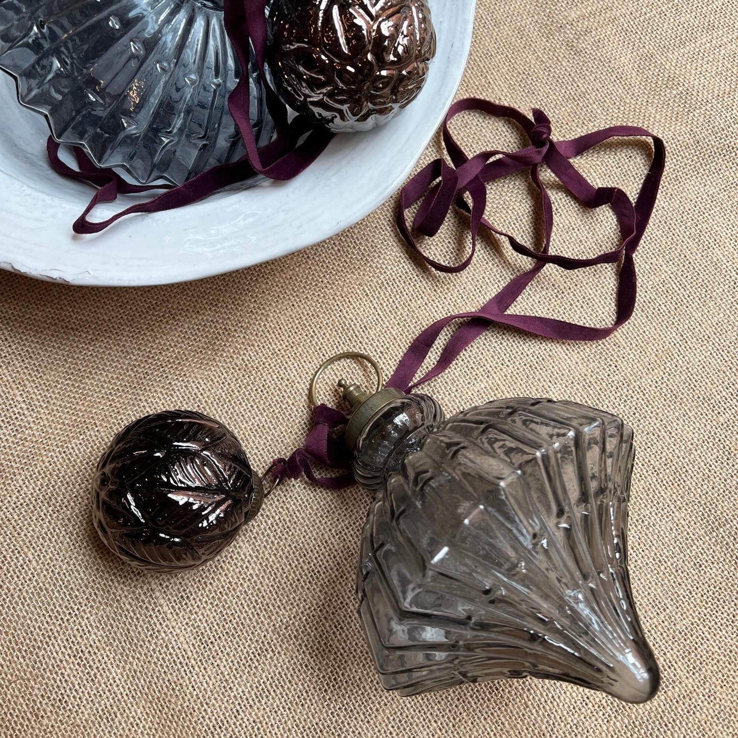 Palle - Deco foglia - Decorazioni Natale