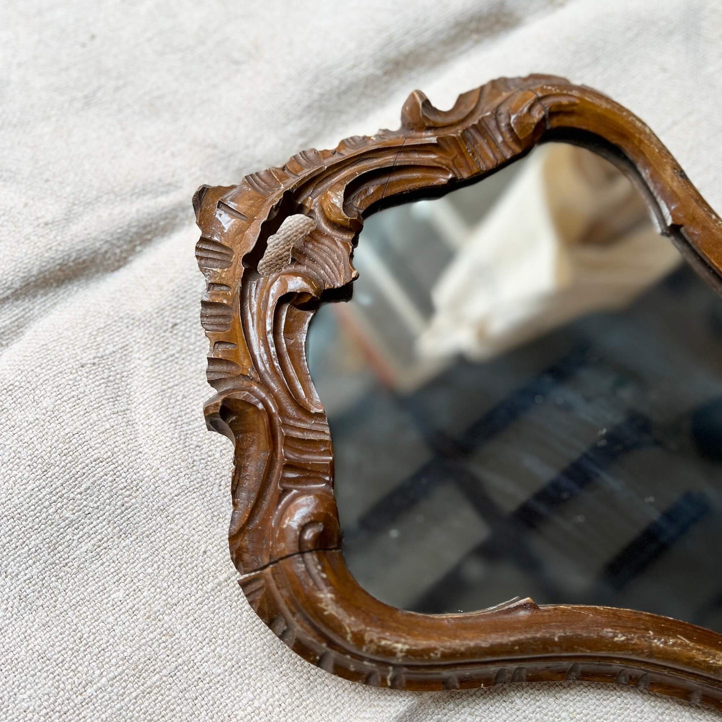 Coppia di specchi - Intarsiati - Vintage