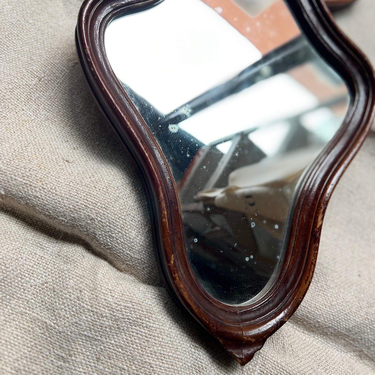 Coppia di specchi - Bordo liscio - Vintage