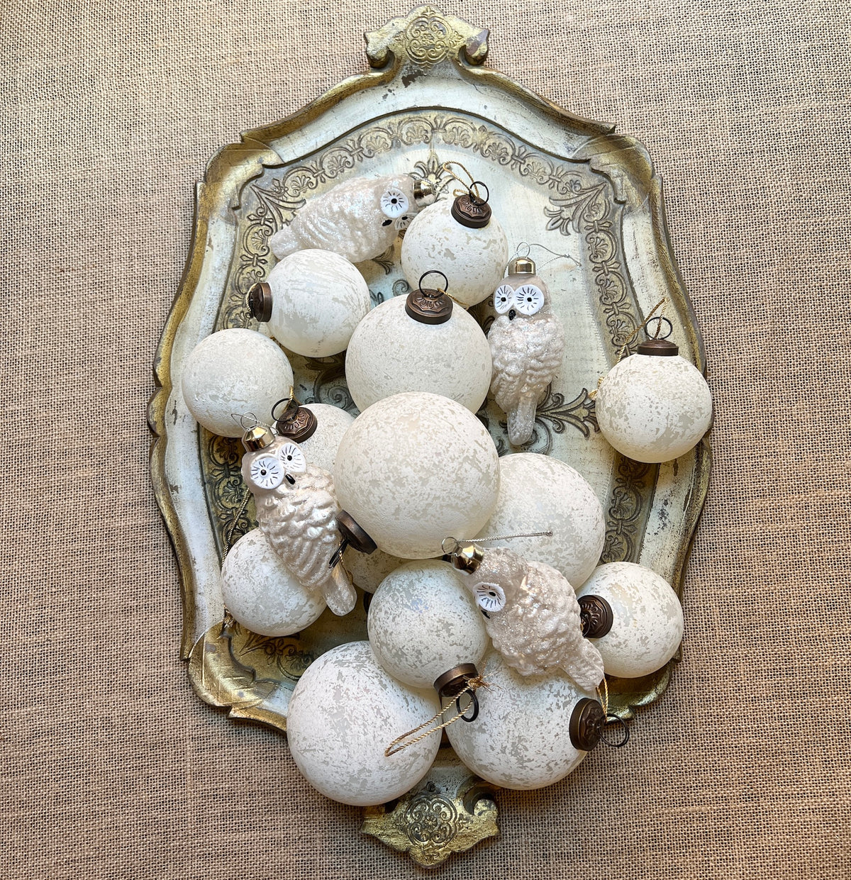 White Owl - Glass - Christmas Decorations