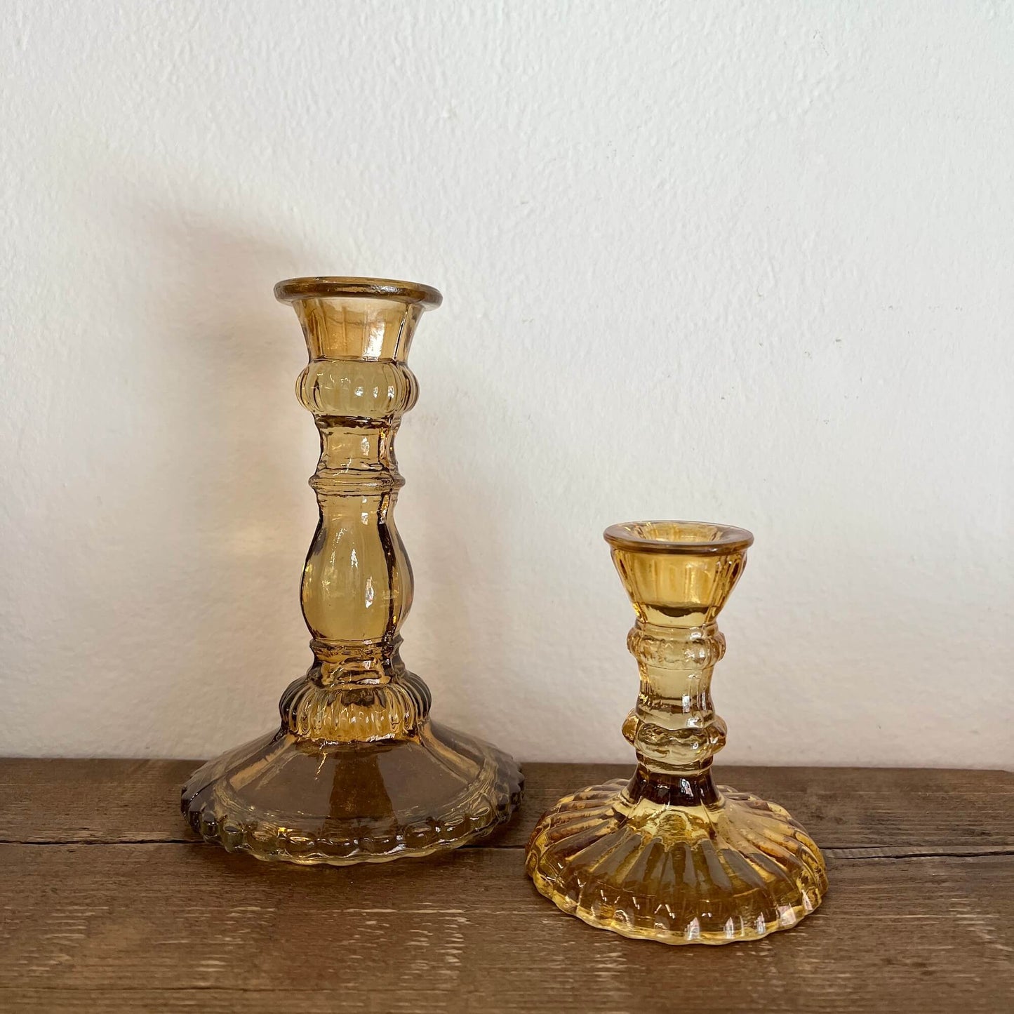 Candelabro vetro riciclato - colori assortiti