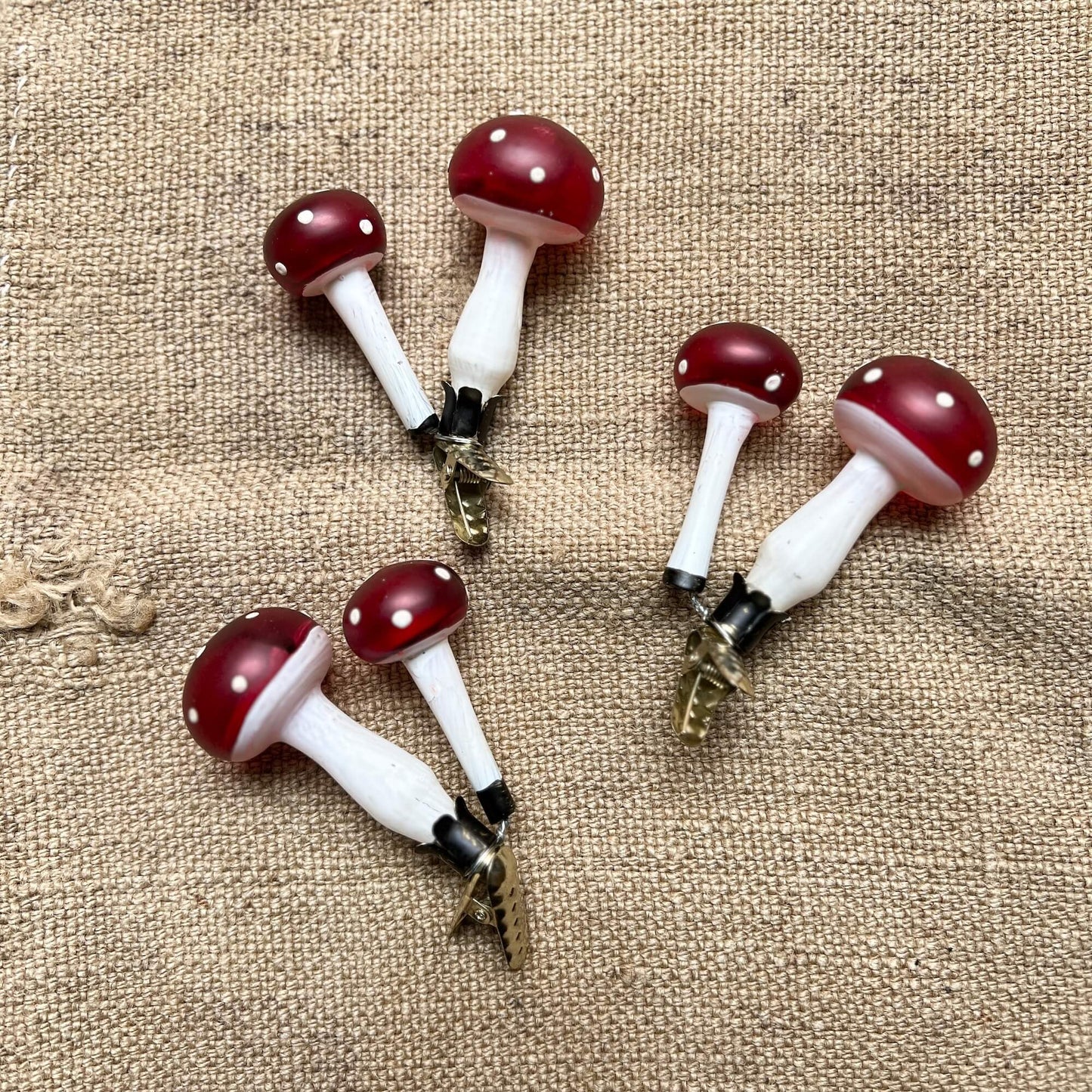 Funghetti assortiti - Clip - Decorazioni Natale