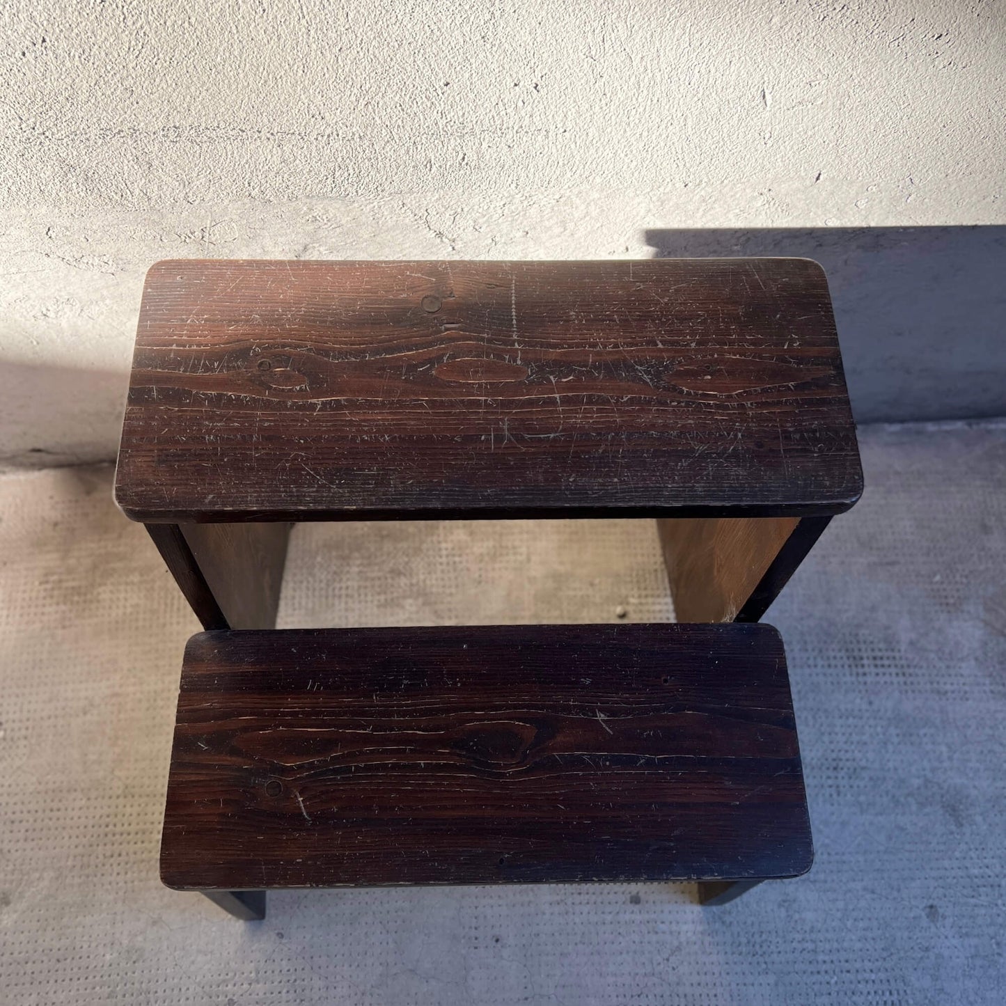 Scala legno - 2 gradini - Vintage