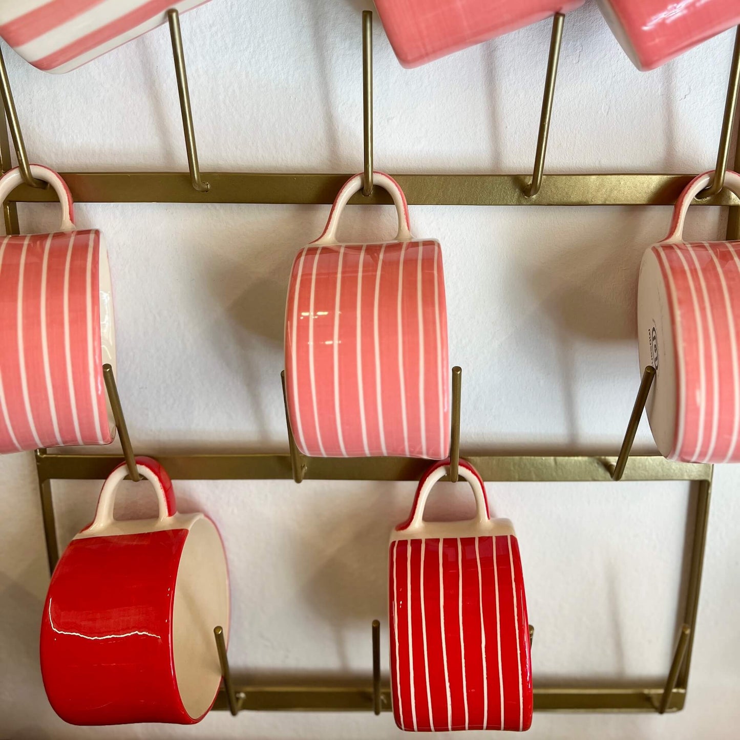 Porta tazze/bicchieri in rete - da parete