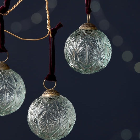 Palle - Deco foglia - Decorazioni Natale