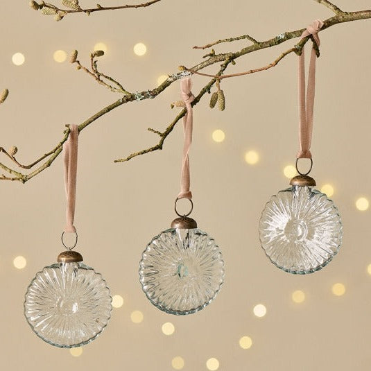 Conchiglia Tonda - Trasparente - Decorazioni Natale