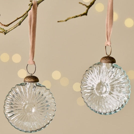 Conchiglia Tonda - Trasparente - Decorazioni Natale