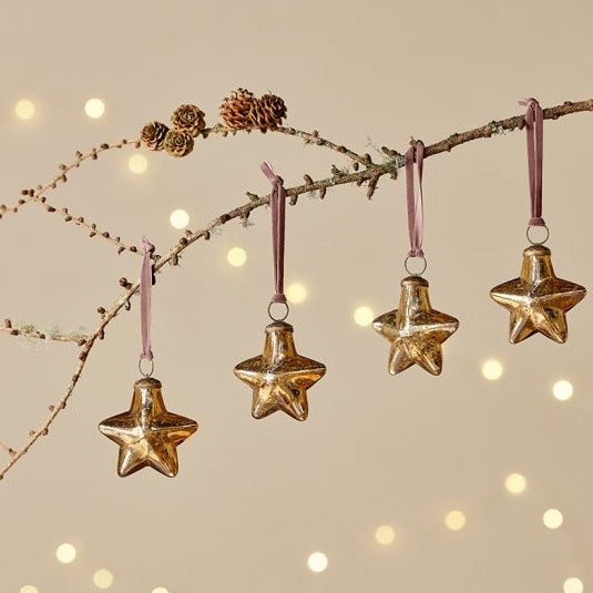 Stella - Trasparente & Oro - Decorazioni Natale