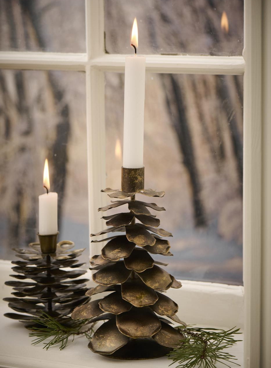 Portacandela - Pigna oro - D2,2 cm