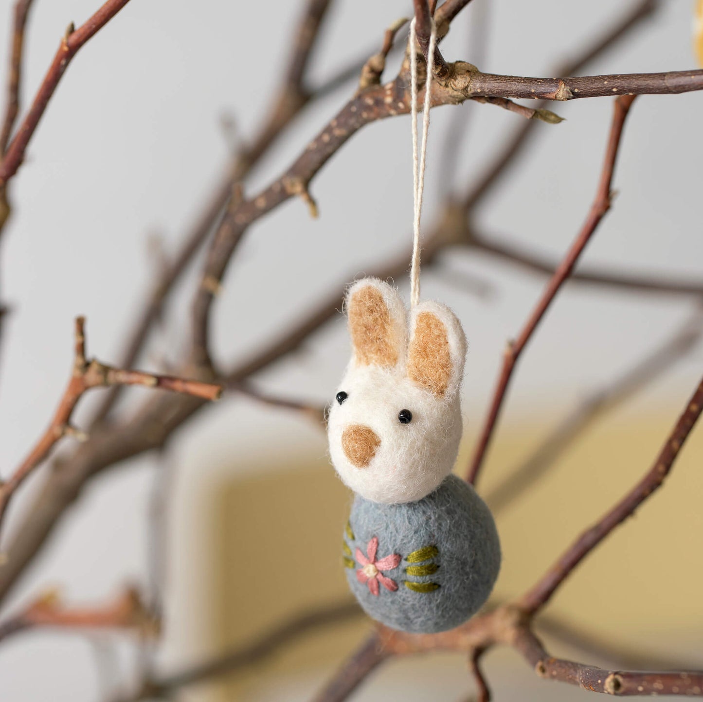 Bunnies - Embroidered flower