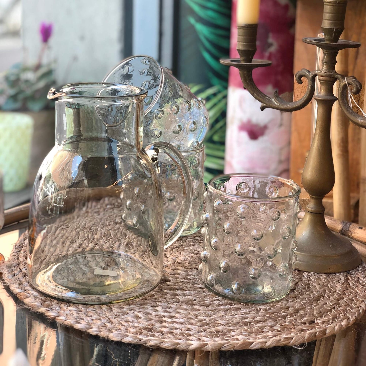 Bicchiere - Pois - Vetro riciclato