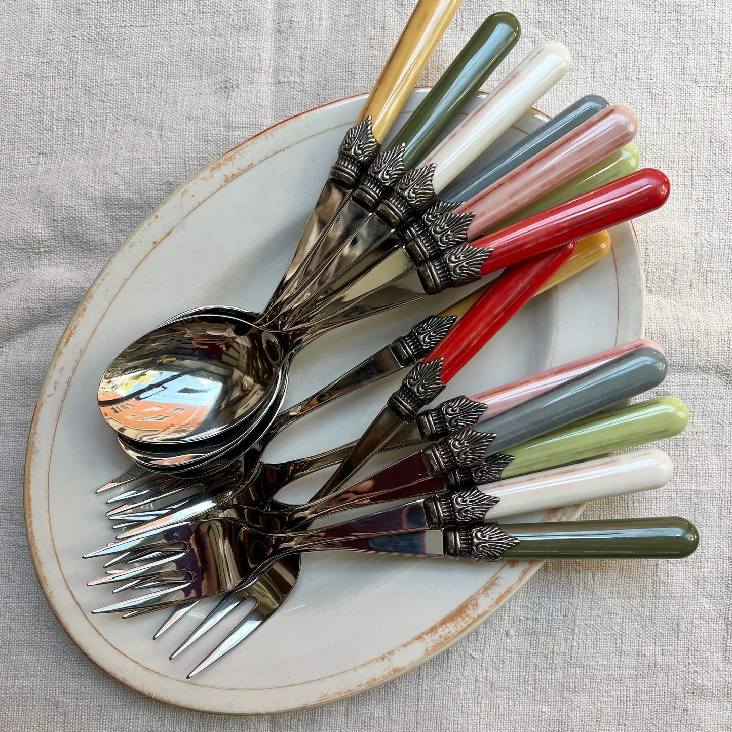 SET Forchettone e Cucchiaio Servire - Mod.Vintage - Rivadossi