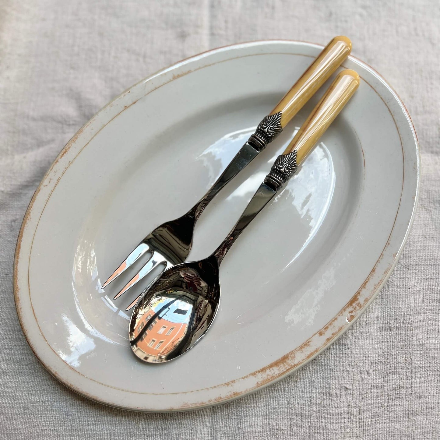 SET Forchettone e Cucchiaio Servire - Mod.Vintage - Rivadossi