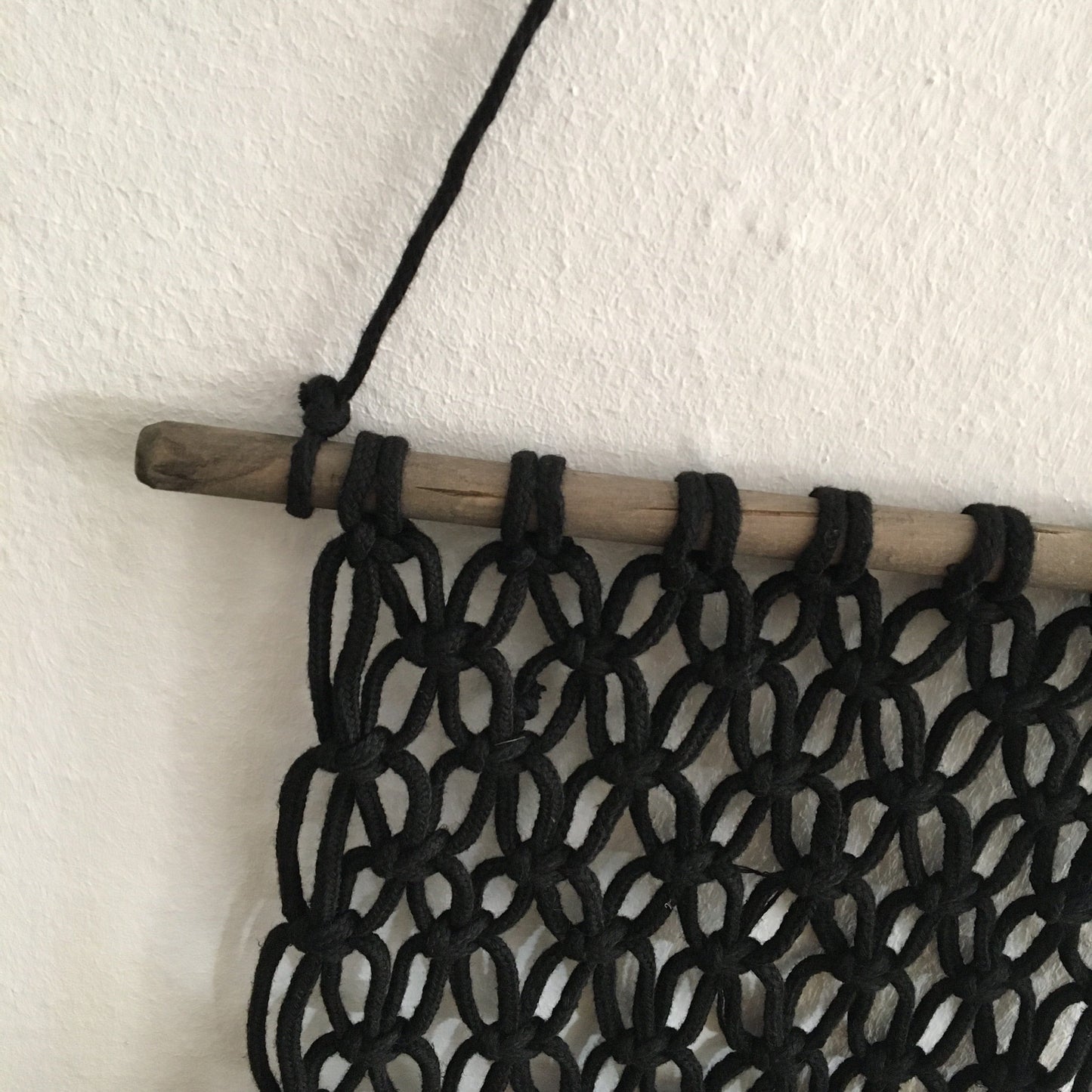 Decorazione murale - Macramè - Madam Stoltz Madam Stoltz 49x78cm / Nero