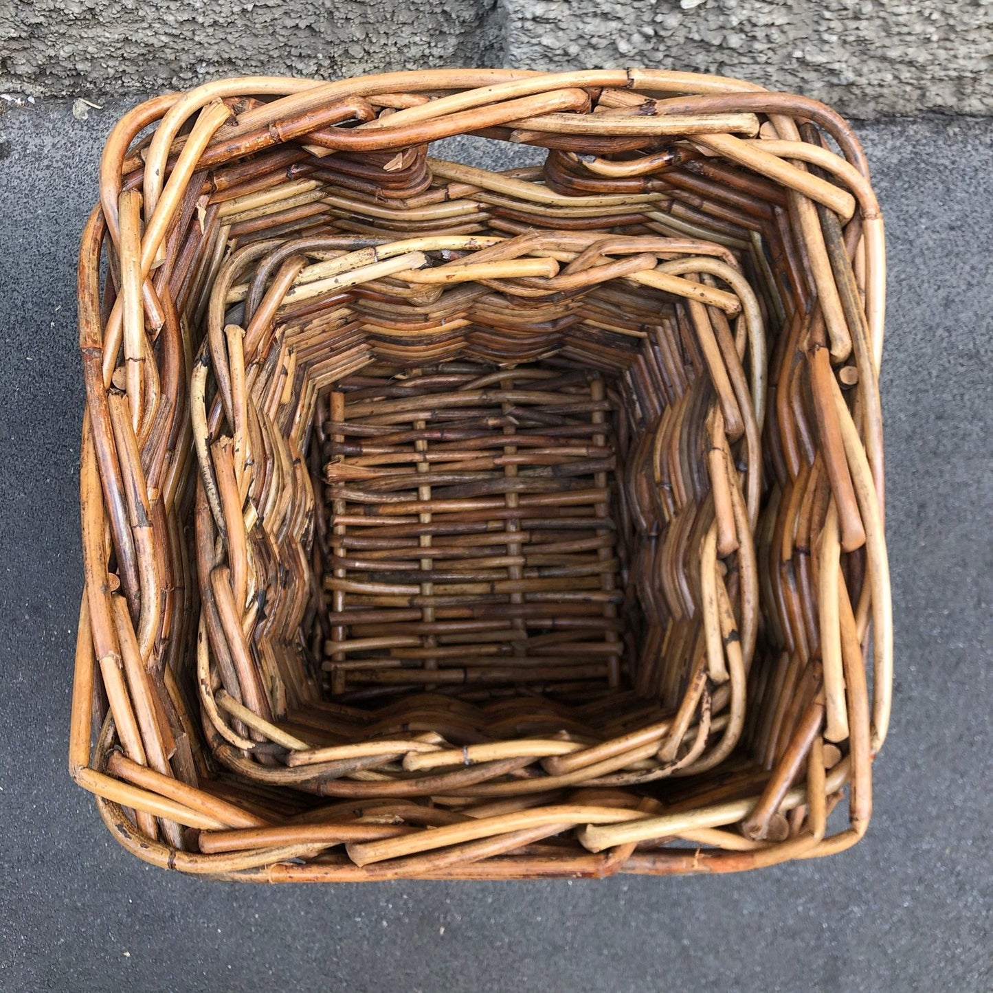 Cesti in Rattan - Quadrati c/o manici Madame Gioia Home