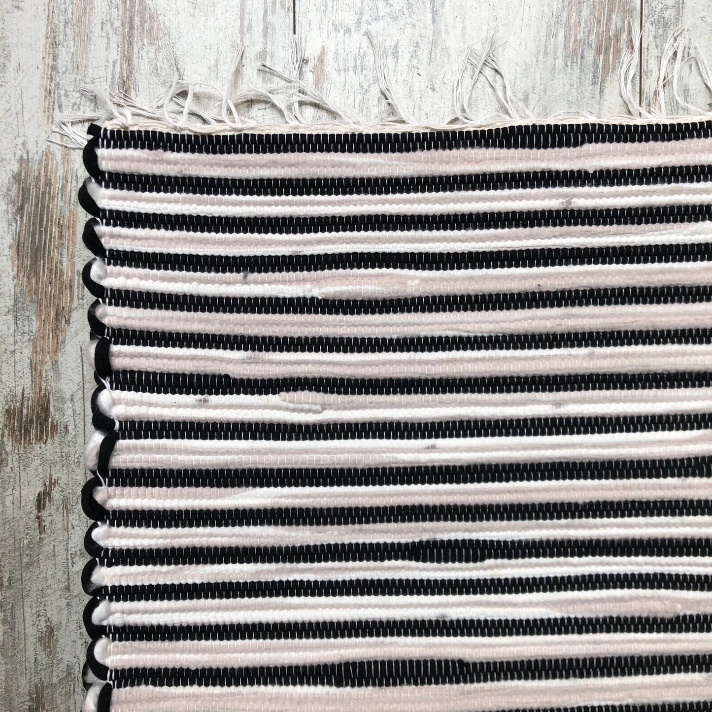 Tappeto - Fantasia - 50x150 Madame Gioia Home 50x150 / Cotone 100% / BIANCO/nero/misto lana