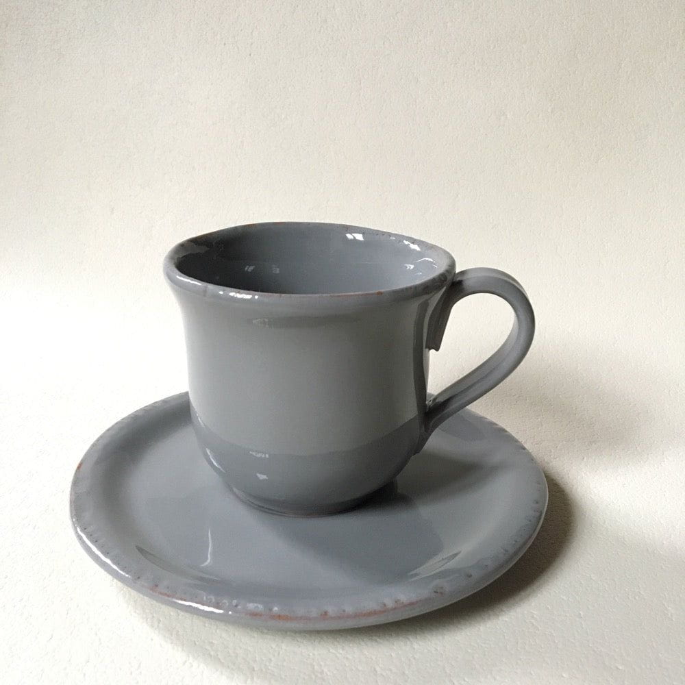 Tazza con piatto - Linea Tavolozza - Virginia Casa Virginia Casa 8cm / Grigio