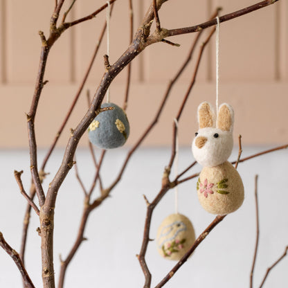 Bunnies - Embroidered flower