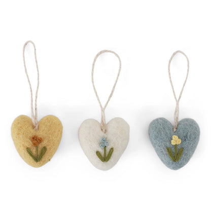 Piccoli cuori - con ricamo - Assortiti