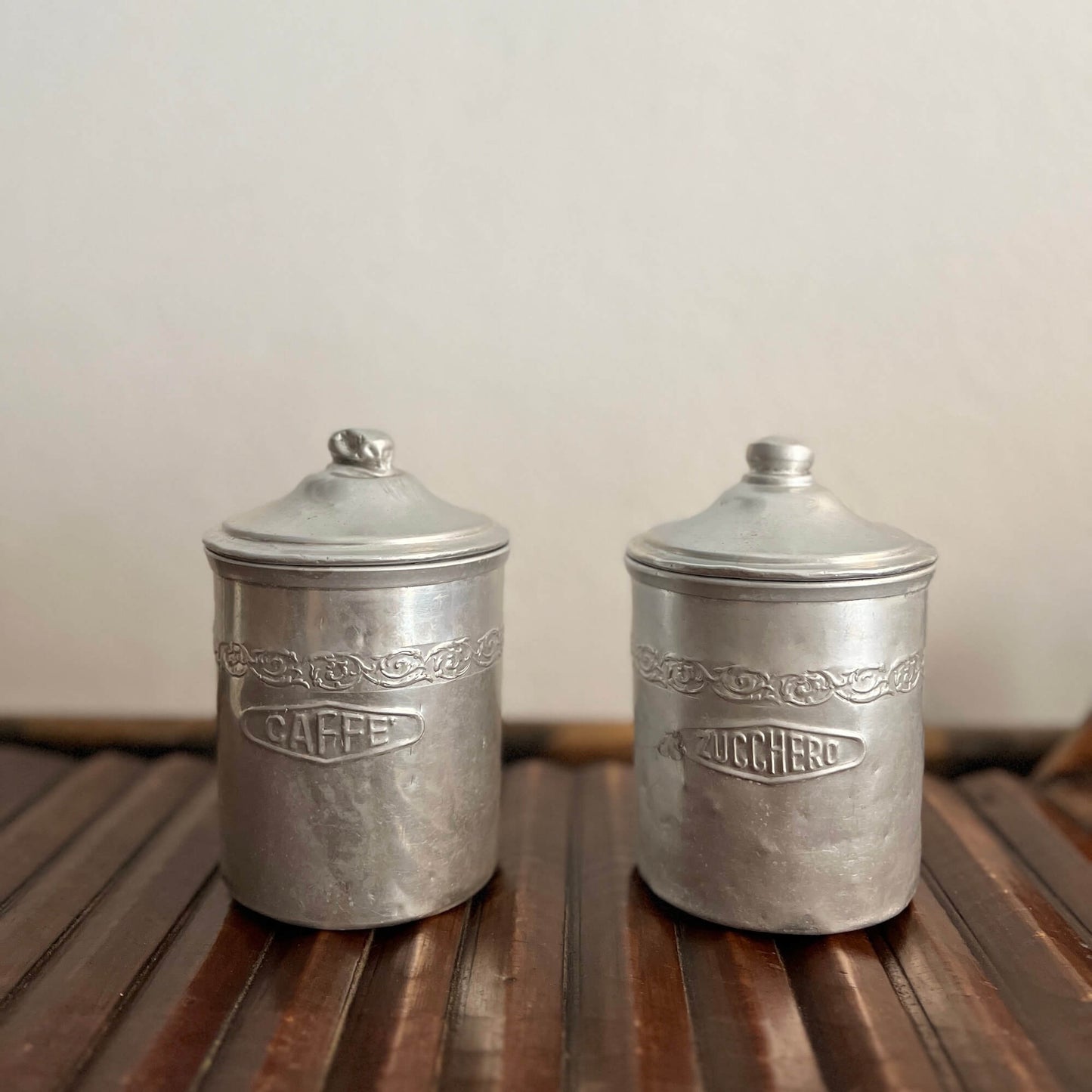 Set 2 Barattoli - Zucchero e Caffè - Vintage