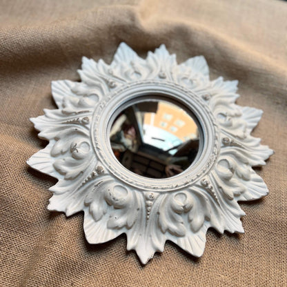 Specchio convesso - Fiore - Bianco