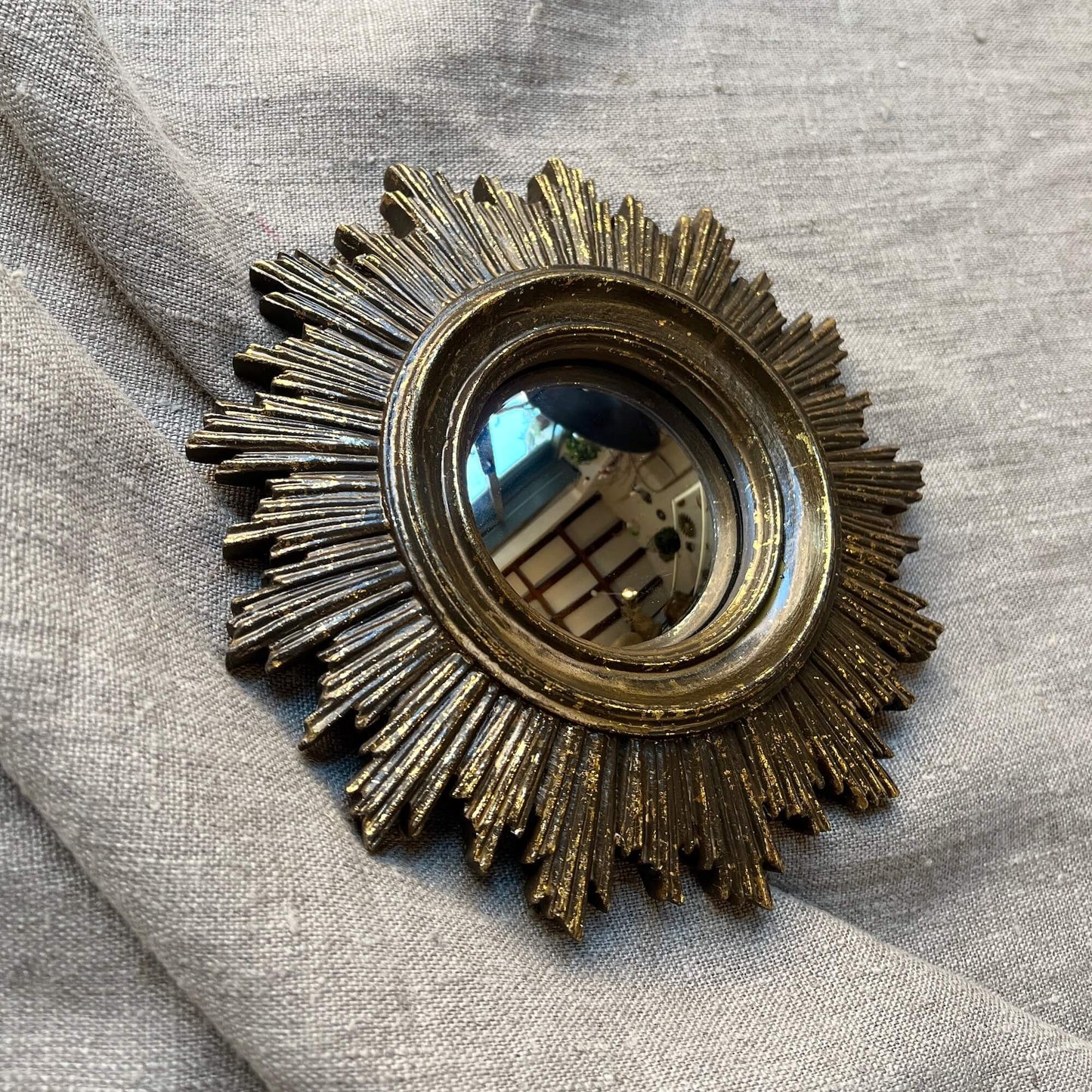 Specchio convesso - Sole bronzo