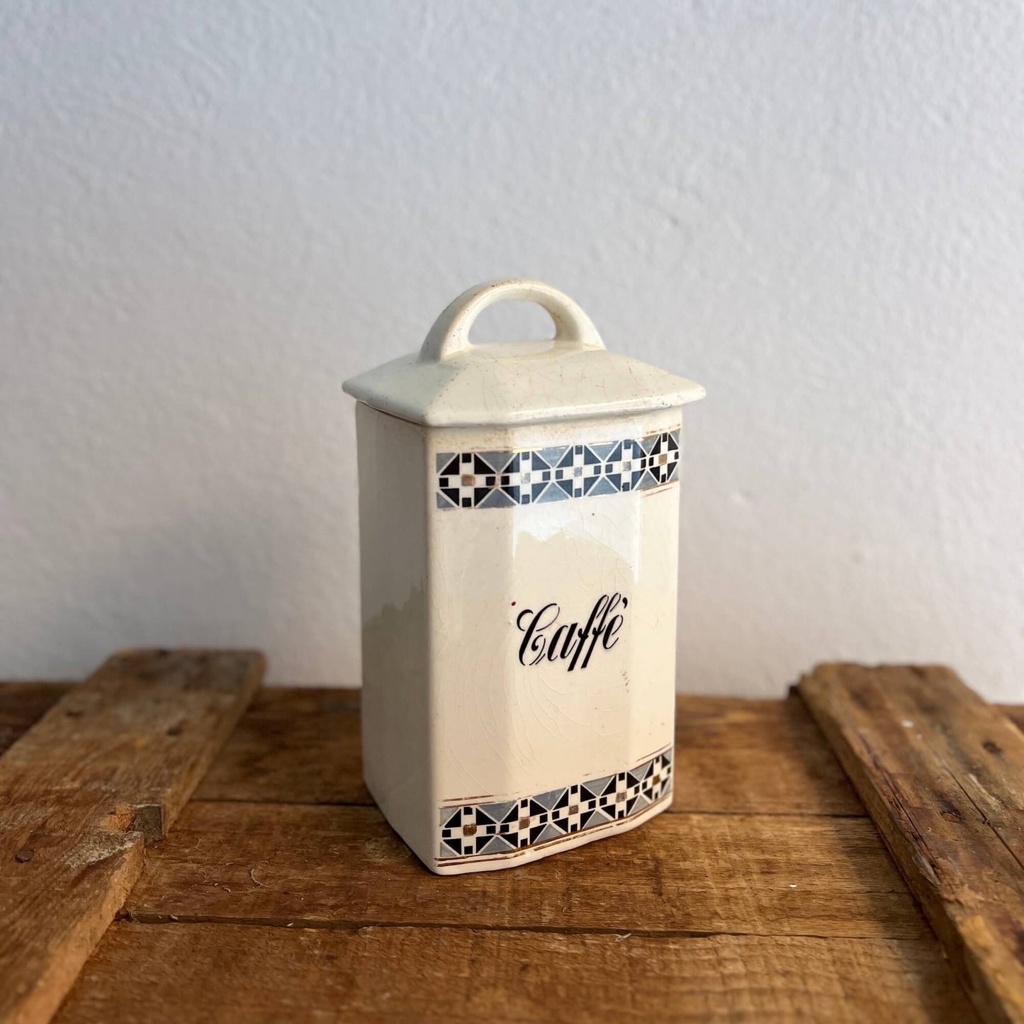 Barattolo Caffè - Decorato - Vintage
