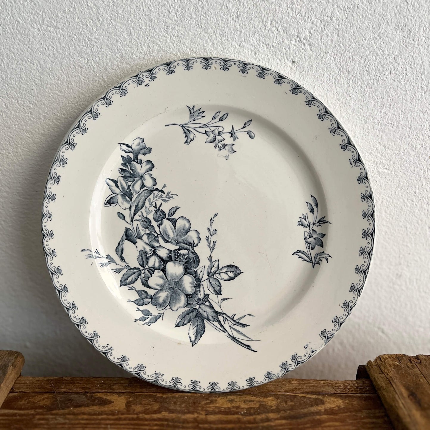Assorted Flat Plates - Terre de fer - Vintage