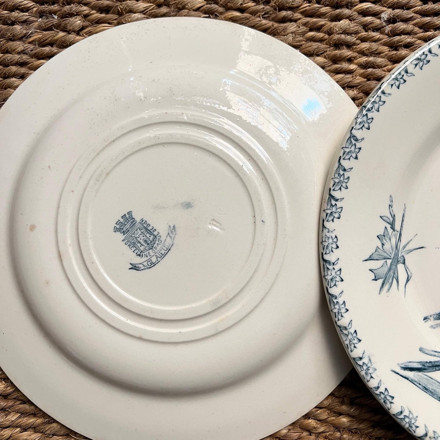 Assorted Flat Plates - Terre de fer - Vintage