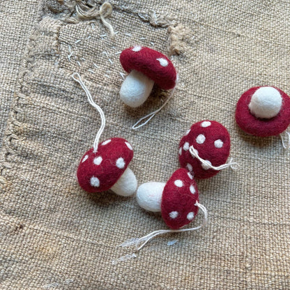 Funghetti tondi - da appendere