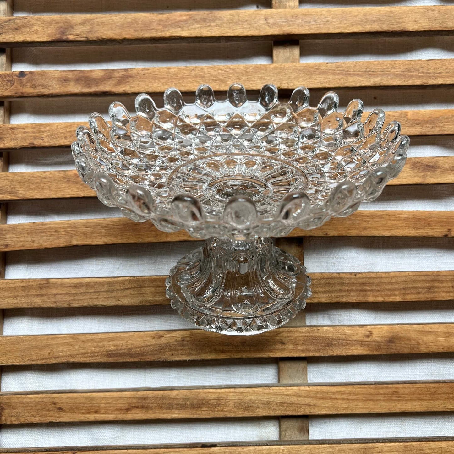 Glass cake stands - Assorted sizes - Vintage