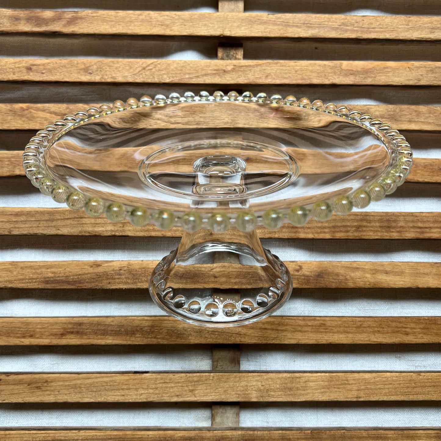 Glass cake stands - Assorted sizes - Vintage