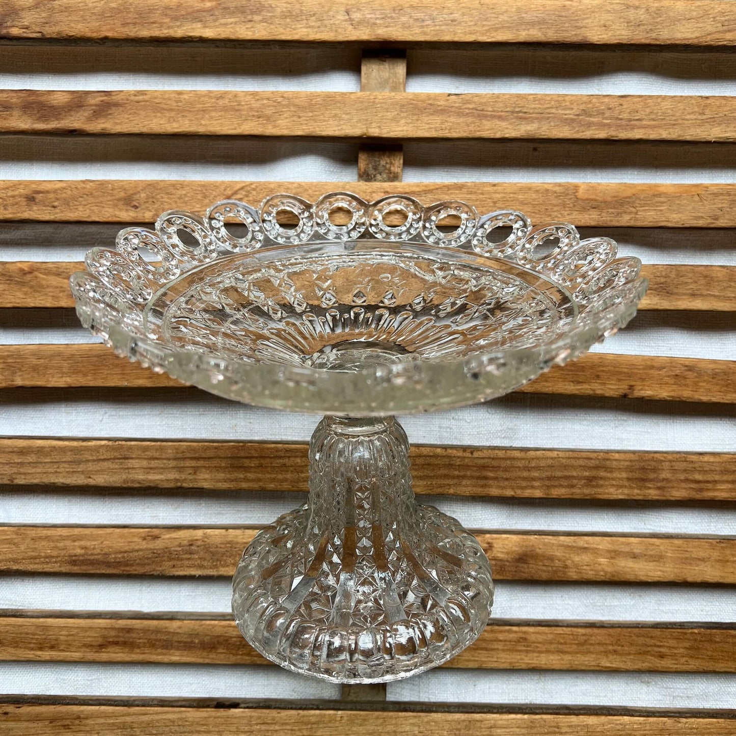 Glass cake stands - Assorted sizes - Vintage