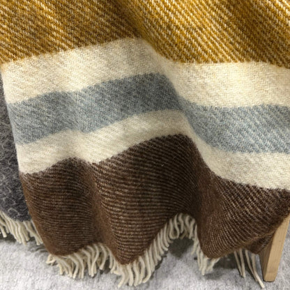 Plaid - Stripe - Gotland Wool