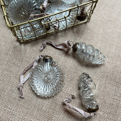 Conchiglia Tonda - Trasparente - Decorazioni Natale