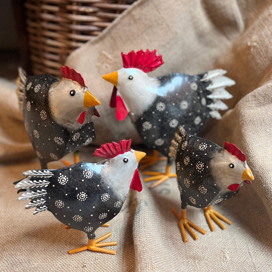 Rooster &amp; Hen - Anthracite deco