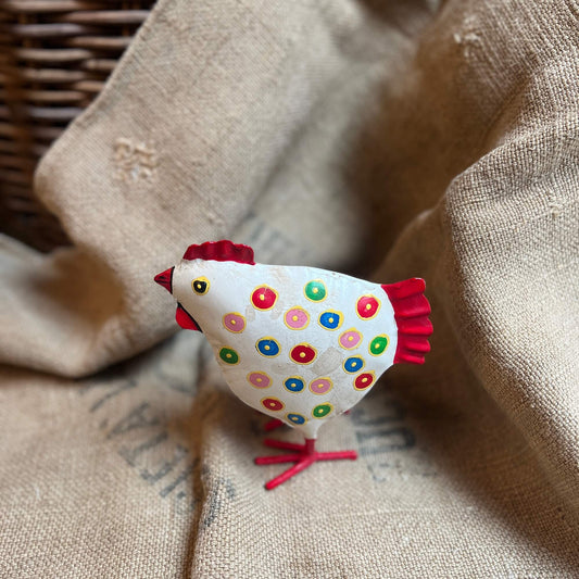Rooster &amp; Hen - Colorful polka dots