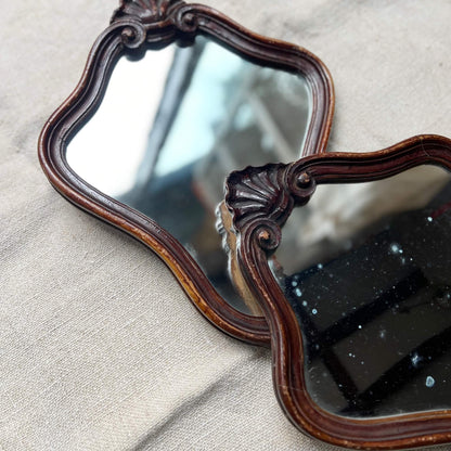 Coppia di specchi - Bordo liscio - Vintage