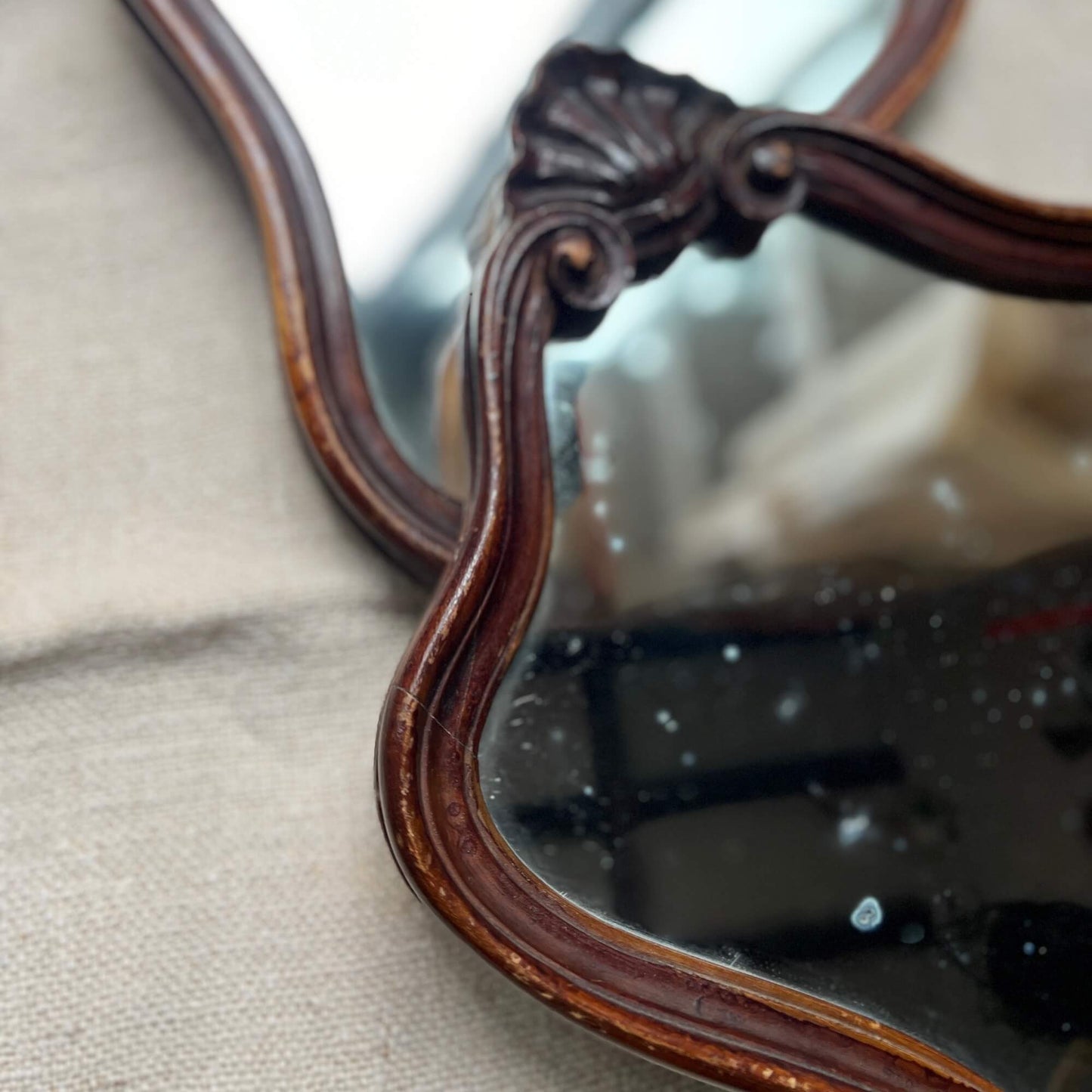 Coppia di specchi - Bordo liscio - Vintage