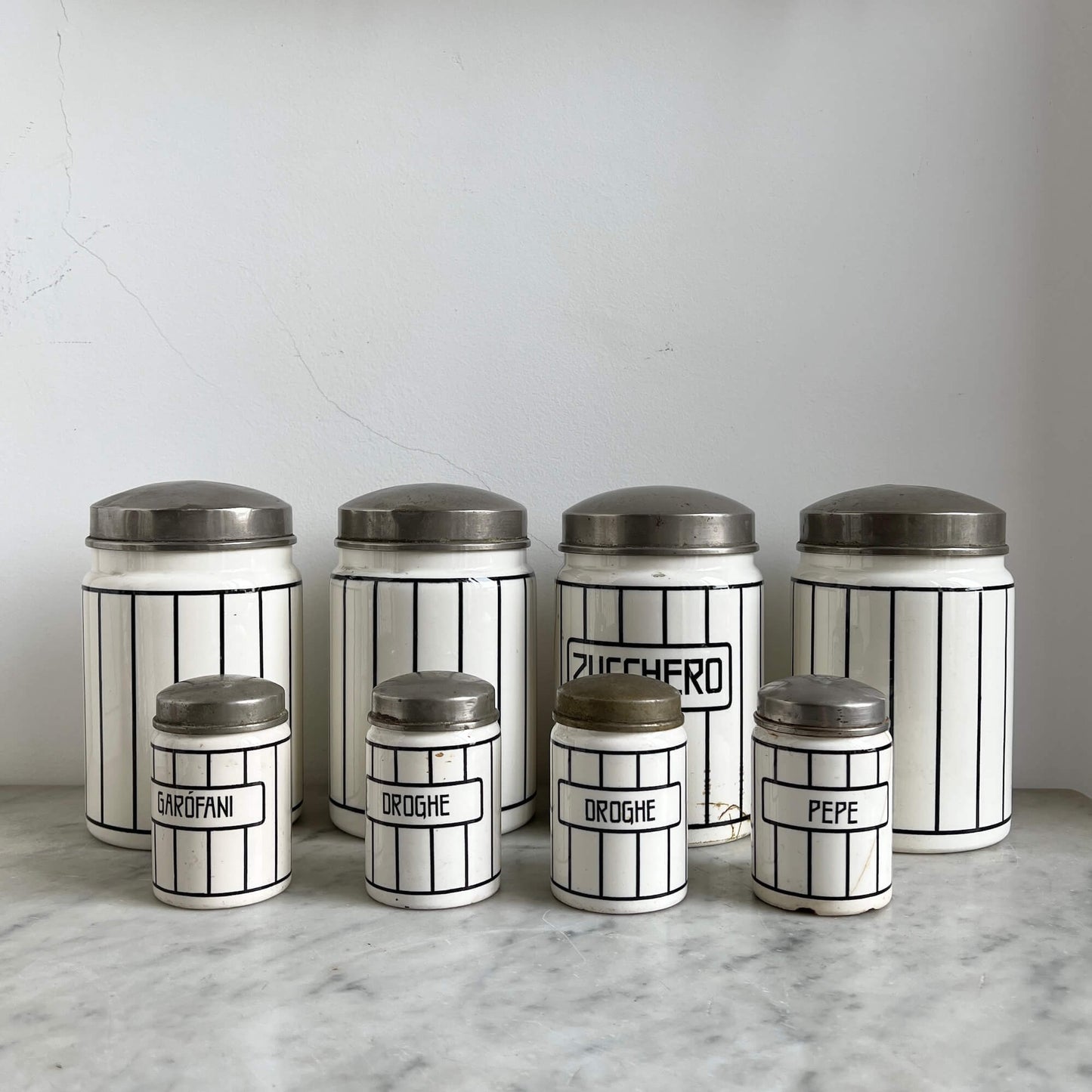 Barattoli Ceramica - B&W - Vintage