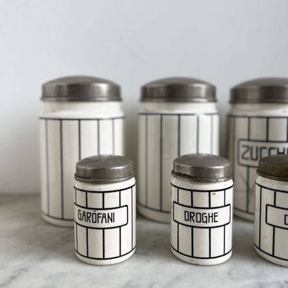 Barattoli Ceramica - B&W - Vintage