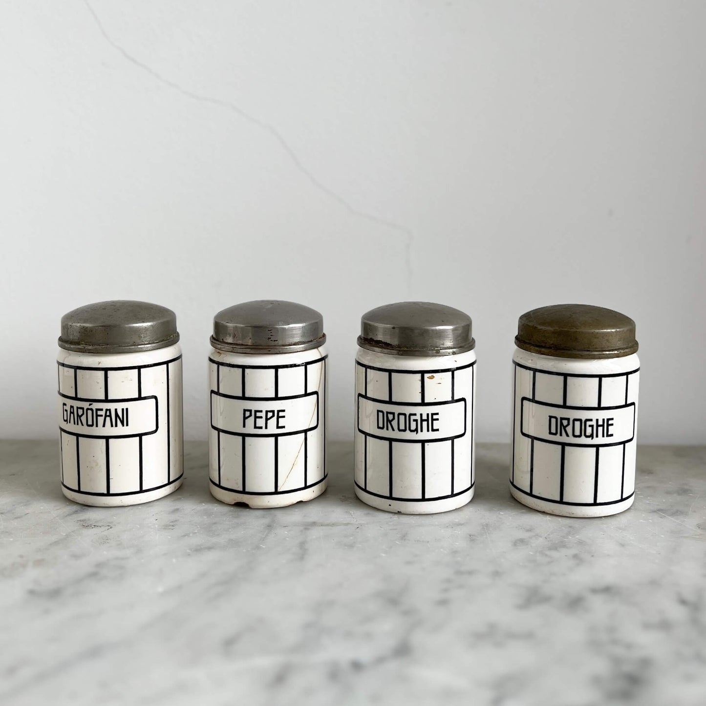 Barattoli Ceramica - B&W - Vintage