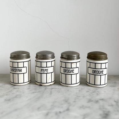 Barattoli Ceramica - B&W - Vintage