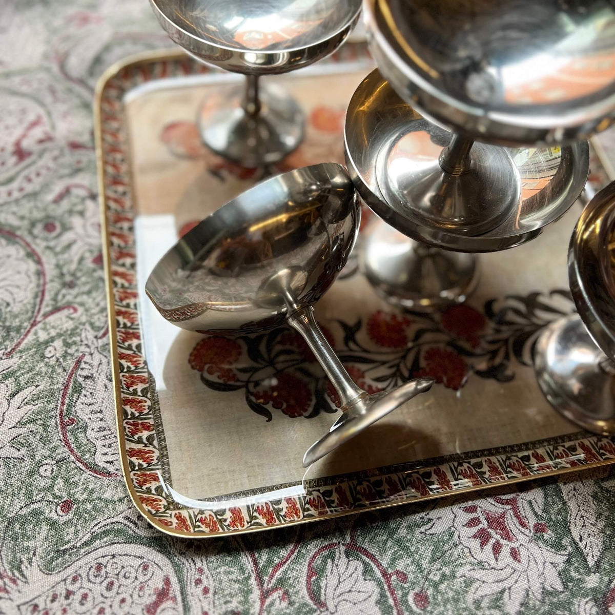 Set 6 coppe - Acciaio - Vintage